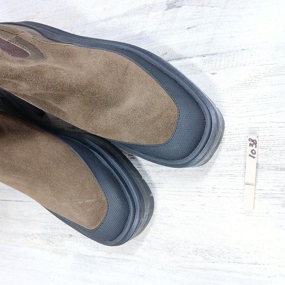 Sam Edelman Women's 8.5 Ankle Boots Lulia Waterproof Alpine Green Suede Chelsea - Picture 13 of 13